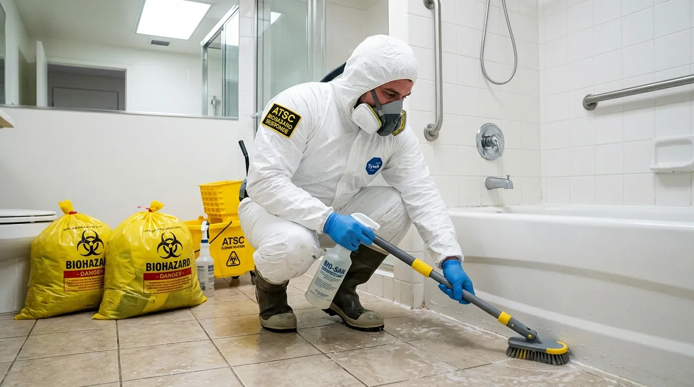 Decontamination equipment deployed for Blood Cleanup in Branford Center